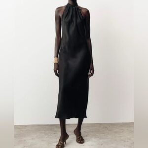 🔥🔥Zara Black Halter Dress